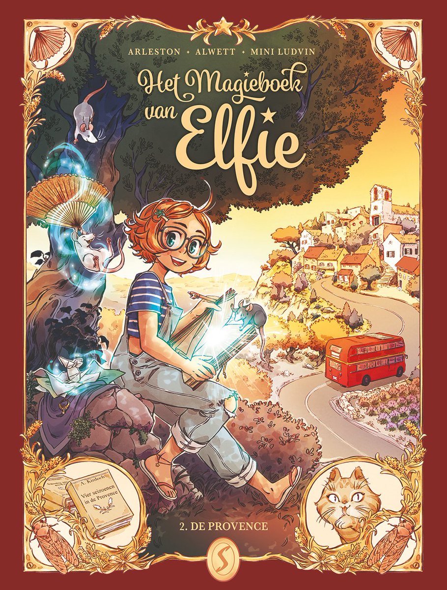 stripland_BENL's tweet photo. Wie plant deze #zomer een #vakantie naar De #Provence? Dat is waar het Magieboek van #Elfie ons heen brengt in het 2de avontuur. Een charmant verhaal over de mysteries van het dagelijks leven. Voor de fans van Het #Dagboek van #Cerise. Komende week te koop bij #SilvesterStrips. https://t.co/bvB1agvN7Z