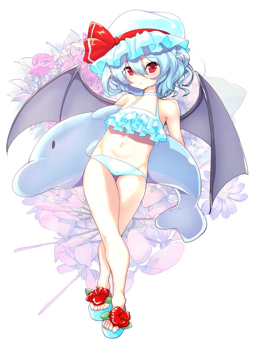 今日は水着レミリアちゃん!いかがでしょうか! #東方 #東方Project