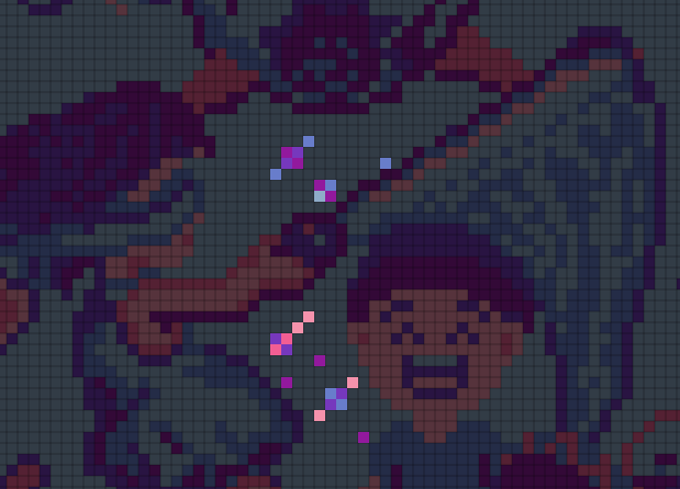 Painted some candies tries on <a href="/basepaint_xyz/">BasePaint</a> 

just 5px today but it still was fun to chat with everyone a bit ☺️
basepaint.xyz/wip/0x4a3b2ab5…