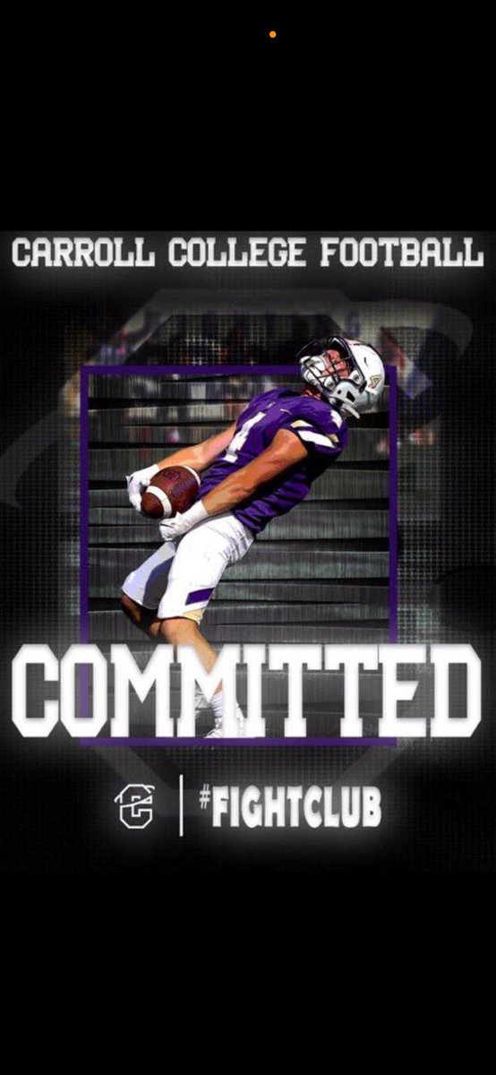 I am super excited and blessed to announce that I have COMMITTED to play football at Carroll College‼️Thank You! <a href="/coachmikebrunk/">Michael Brunk</a> <a href="/FootballCarroll/">Carroll College Football</a>