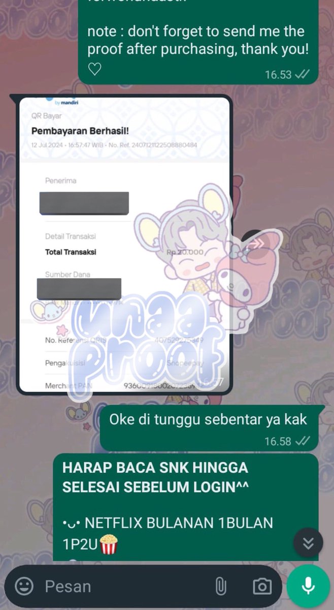 done yukk yg mau netflíx nya boleh sung wa saja di bio😻