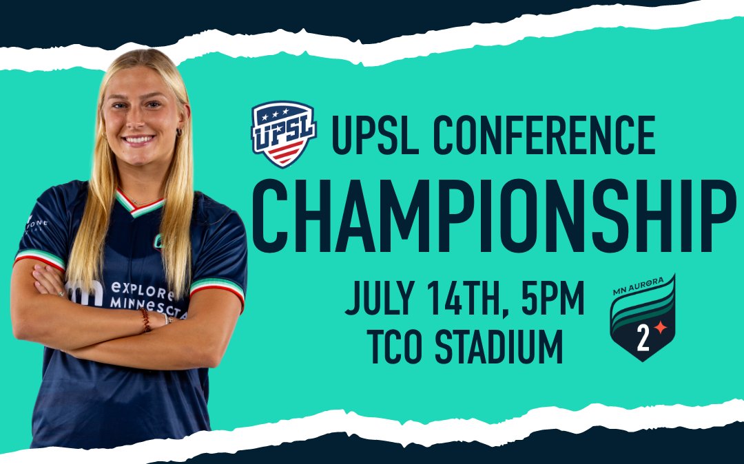 MNAuroraFC2's tweet image. Championship Sunday at TCO Stadium 🏆 

🎟️: Admission is FREE for everyone! Join us for the big game and celebrate the first year of Aurora 2