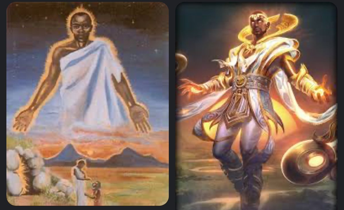 ElvisBadger's tweet image. Ọlọrun Is the supreme Yoruba deity. You could find that with a quick Google search, even. 
This is unforgivable. Look at what a sick job SMITE did with their own interpretation!!! IT’S NOT HARD!!!