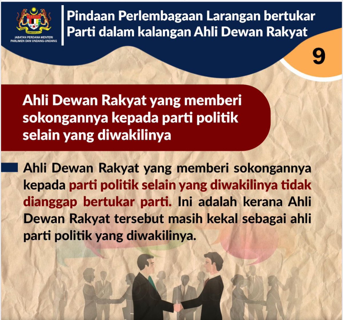 KATAK 

Saya cuba nak paham hujah 6 MP Bersatu itu katak politik dan patut kosongkan kerusi. Dari segi legal saya dah jawab, pemecatan ahli parti itu suatu pengecualian di bawah Perkara 44A (2). 

Namun dari segi moral dan etika, saya nak bawak tuan puan bandingkan apa jadi tahun