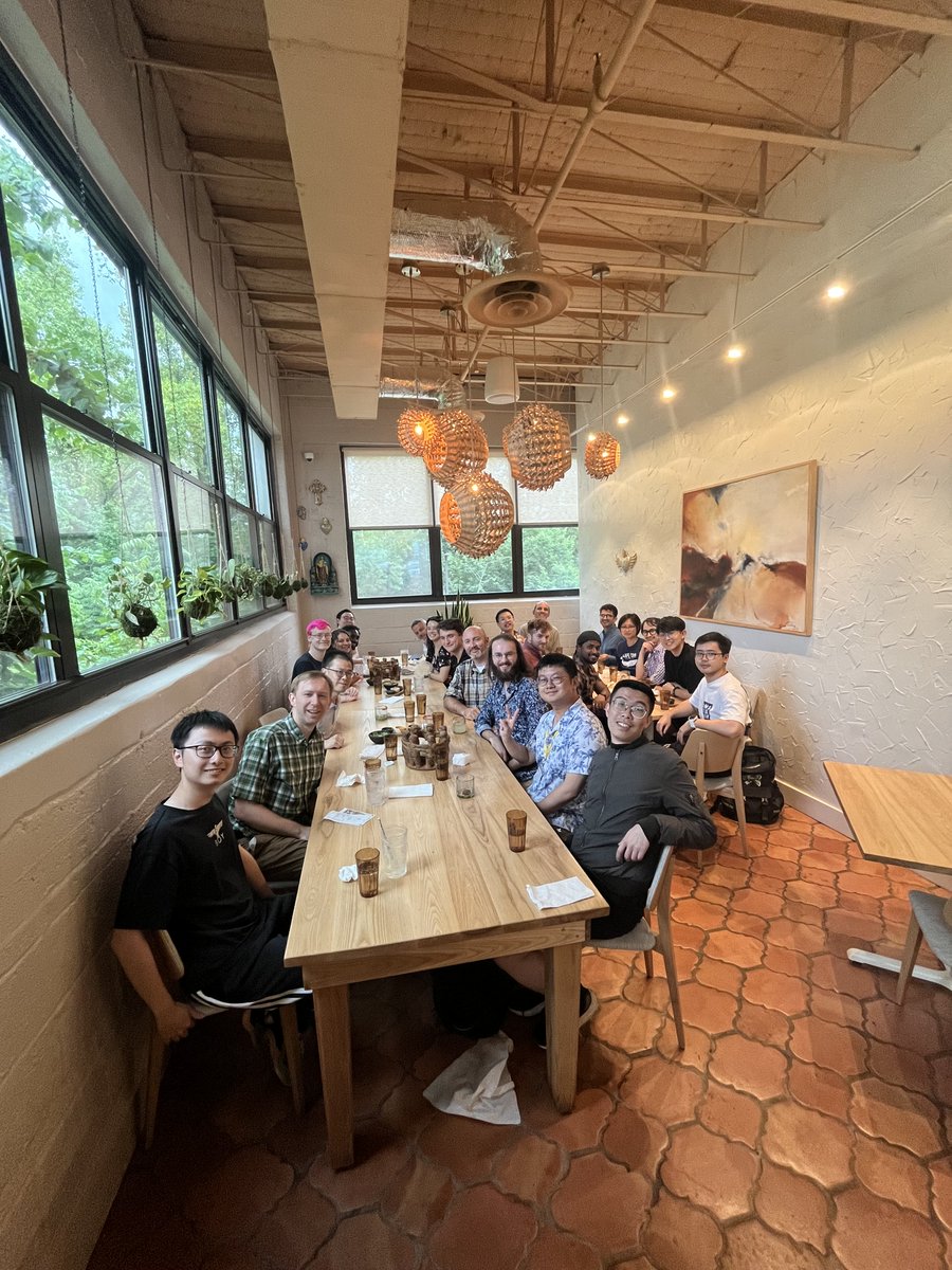 We had a perfect end to the first week of our <a href="/BrinMrc/">BrinMRC</a> summer school on tracer mixing with UMD's own Richard Walker discussing mantle tracers, <a href="/BaylorFox/">Baylor Fox-Kemper</a> showing regimes in which oceanic tracers can be treated linearly, Xi Zhang applying tracer theory to exoplanets, and dinner!