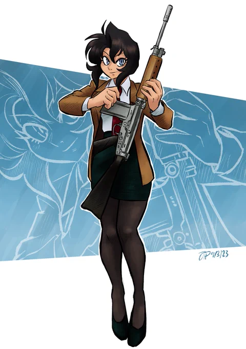 Gunsmith Cats (and Riding Bean) fanart from last year.