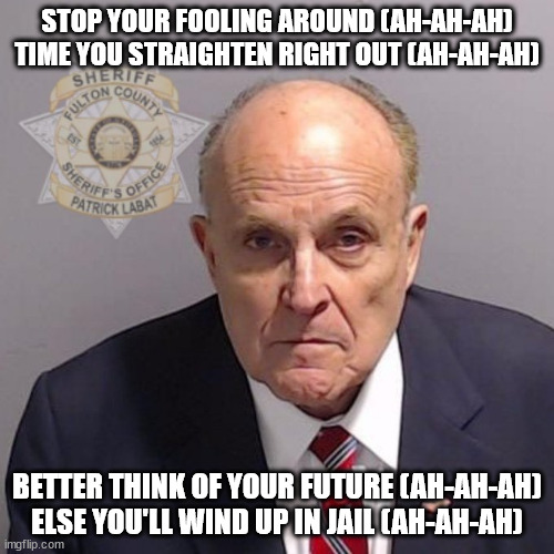 SethFromThe716's tweet photo. Rudy Giuliani #TrendedBecause they're sending him a message. https://t.co/PBwoGhxVDK