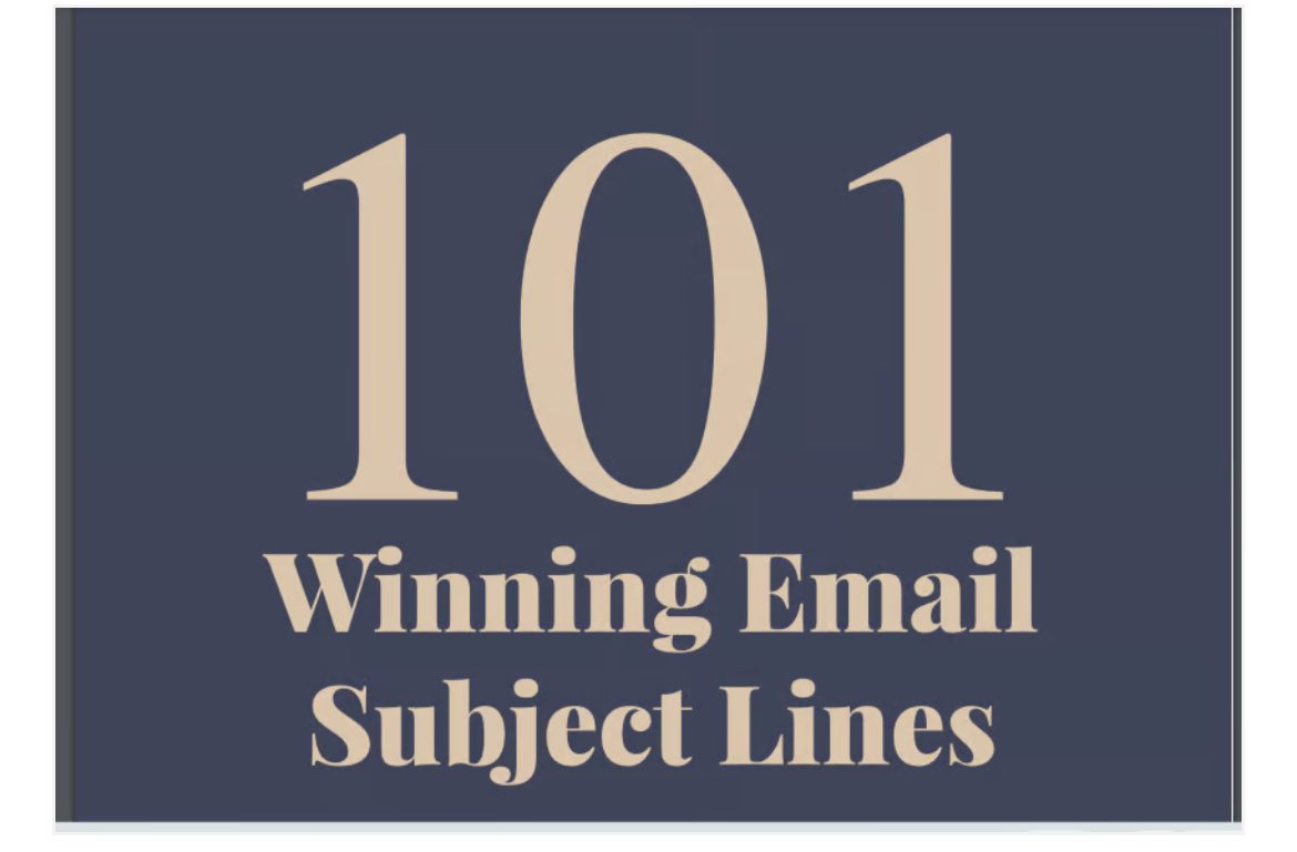 tiffsediting's tweet image. Business owners! 
Unlock the power of your inbox with &quot;101 Email Subject Line Phrases.&quot; payhip.com/b/k7S8X For just $8, this essential guide offers a curated list of compelling and attention-grabbing subject lines that boost your open rates, drive engagement and more sales!