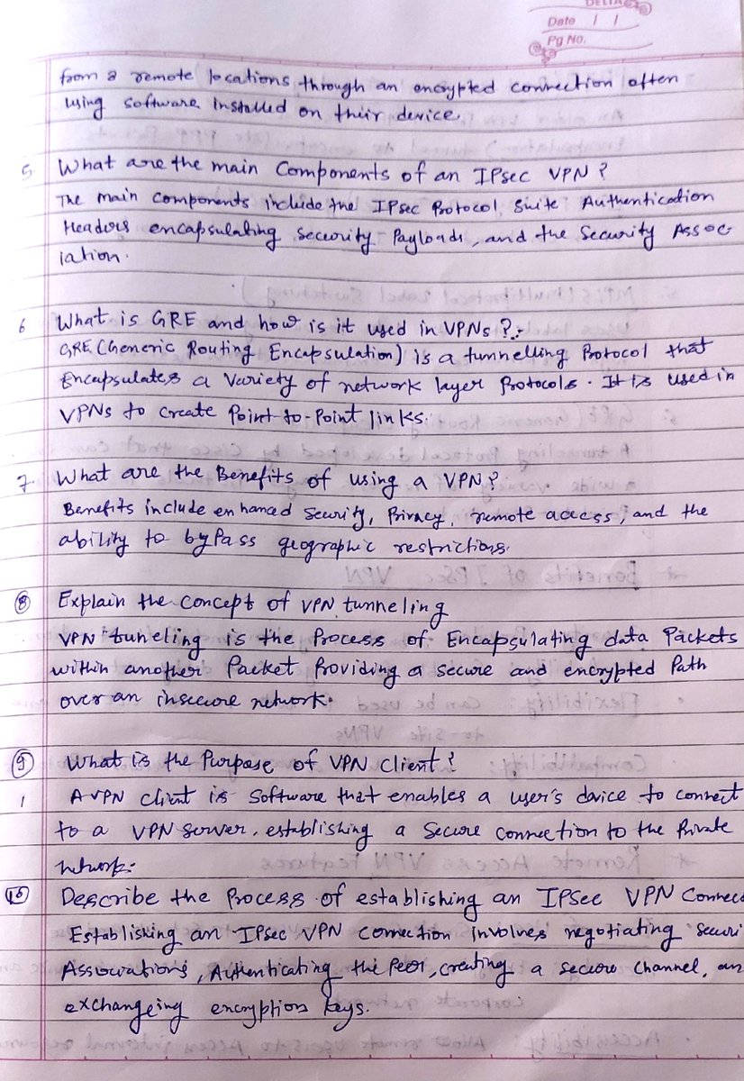 1atulmathur's tweet photo. Exploring VPNs in my latest handbook 🌐 From IPSec to SSL,learn about types, benefits,and real-world https://t.co/GQeLTsd6SF your network with remote access VPNs and more.Check out my detailed notes for all you need to know#Networking #VPN #NOCEngineer #NetworkEngineer #CCNA #CN https://t.co/O7zcJVvPFE