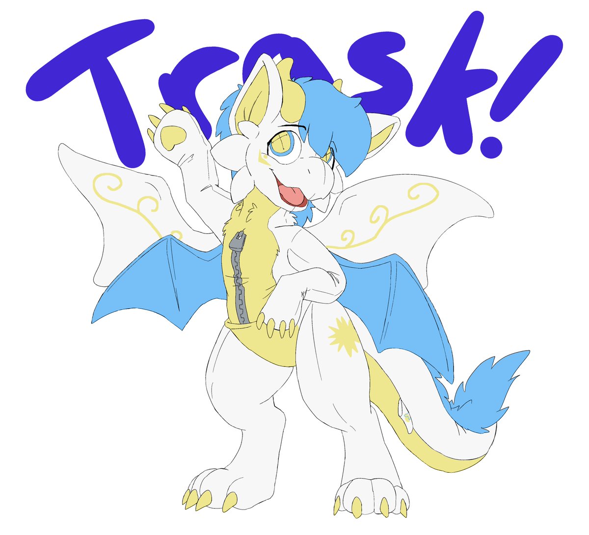 I got a drawing of Trask for Trask!  ... Trask!

Art by #kyrio5
I cleaned and colored it.