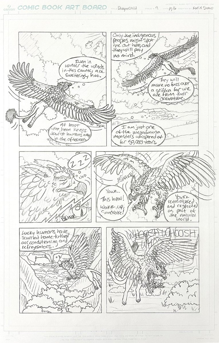 DragonChildKS's tweet photo. Just before leaving for the roadtrip up to this weekend’s con in Reno, NV (Silver Ave Comic Con), I finished drawing this page for Dragon Child issue 9. Lots of feathers, but I am happy with how it turned out. 8 pages left to go!

#drawingcomics #makingcomics #silveragecomiccon https://t.co/zamu9Bkoah