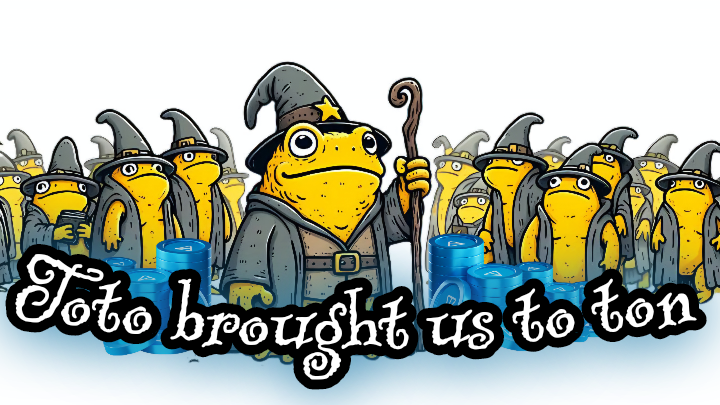 0xJeribond's tweet photo. I wanna welcome $TOTO to $TON - trust me guys when we say there is a strong community coming on $TON!

$TOTO just created and now all I wanna do is get some $TOTO. Check them out here @TOTOtheToad !

Drop your wallets in the comment I might get bullish to giveaway some ...LFG https://t.co/w2ArZlJ7hY