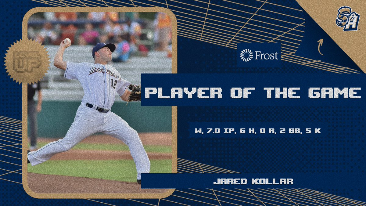 missionsmilb's tweet photo. Jared Kollar secured his 9th win of the season after tossing seven scoreless frames on Friday! He is tonight's @FrostBank Player of the Game.
@Padres @MiLB https://t.co/qsyBtAhXPR