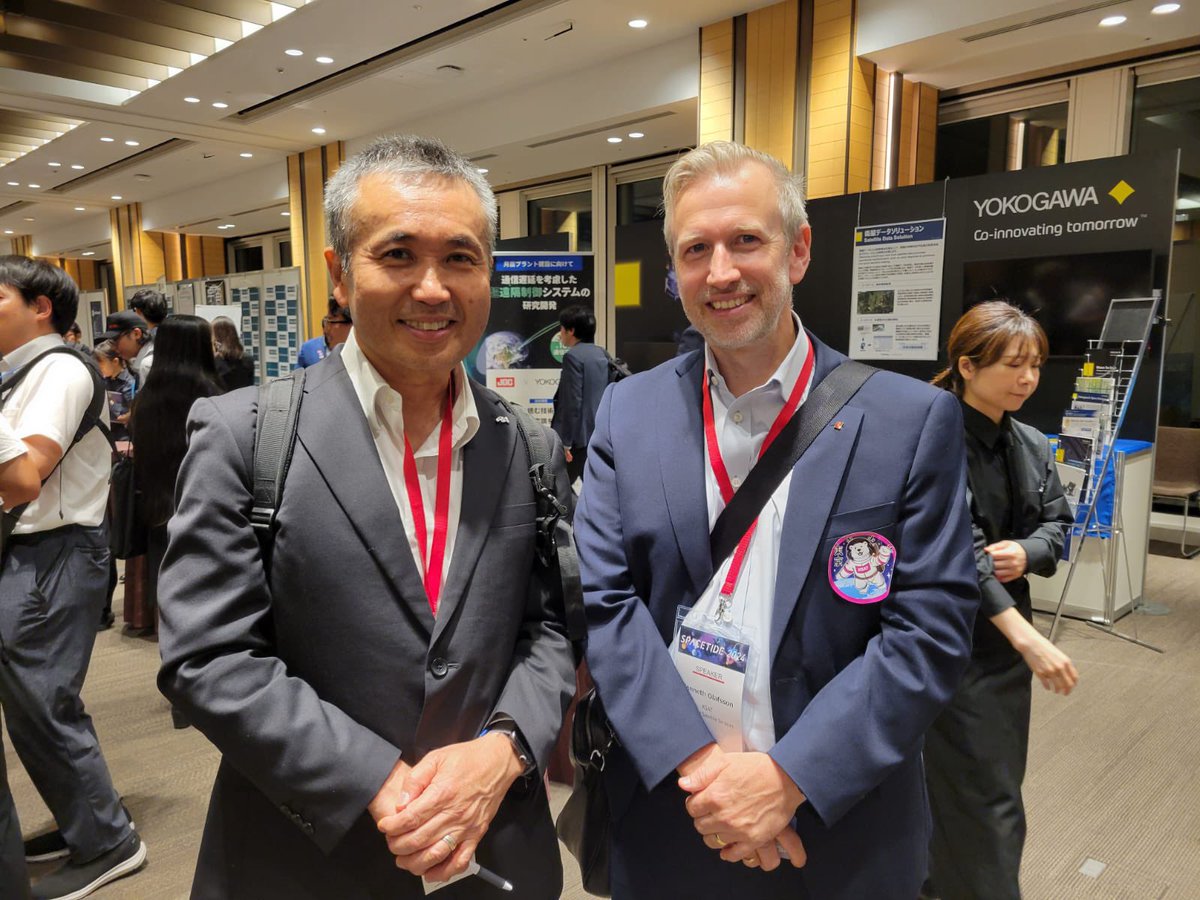 Thank you to <a href="/SpaceTide_Conf/">SPACETIDE</a> for hosting and organizing the #Spacetide2024 event! We appreciate the support for our initiates and thank you for coming to our welcome event at the <a href="/KSAT_Kongsberg/">KSAT</a> booth announcing our KSAT Japan 🇯🇵 office!