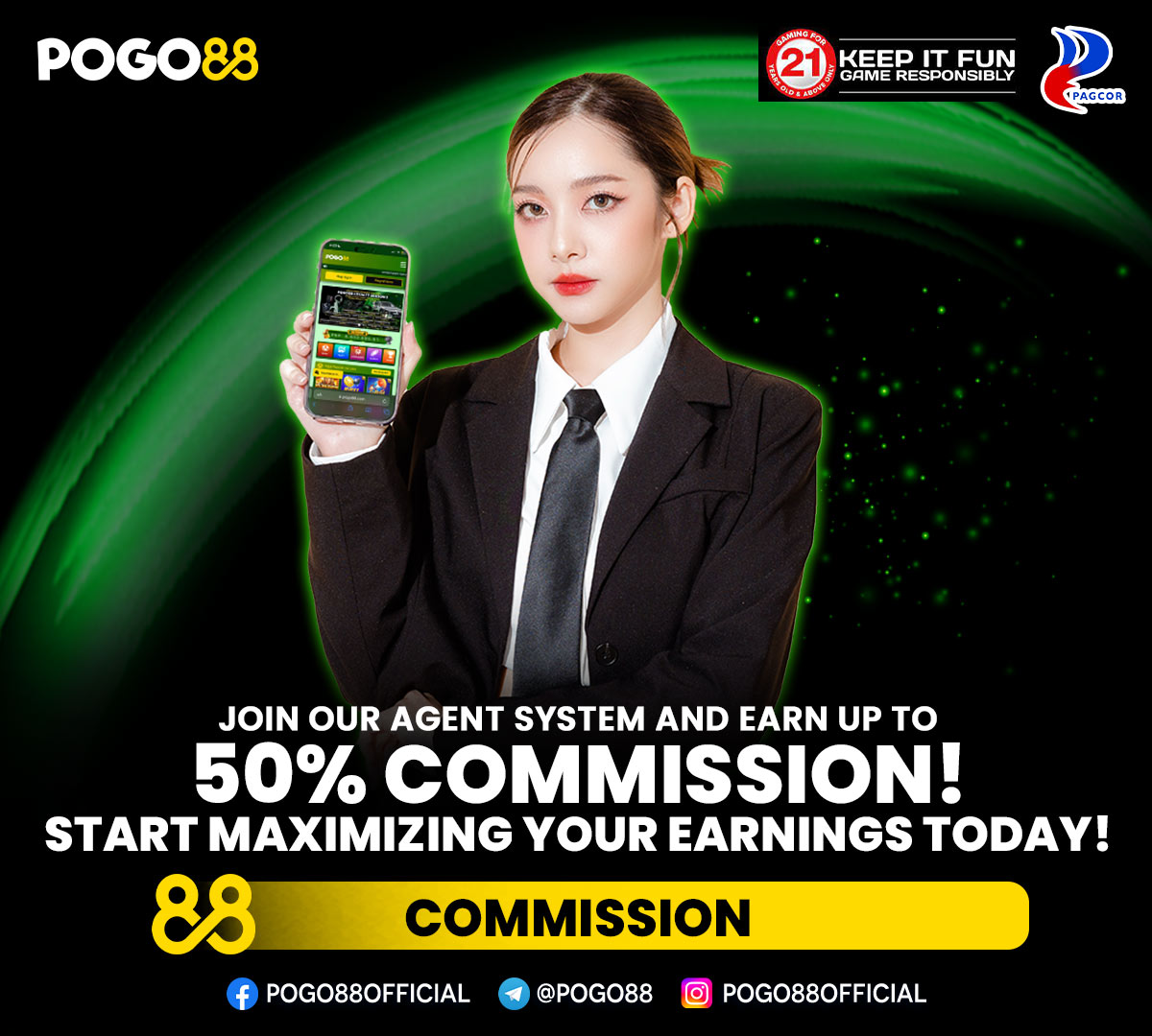 pogo88official's tweet image. Become an agent today and maximize your earnings. 📷 #AgentSystem #POGO88 #RegisterNow
