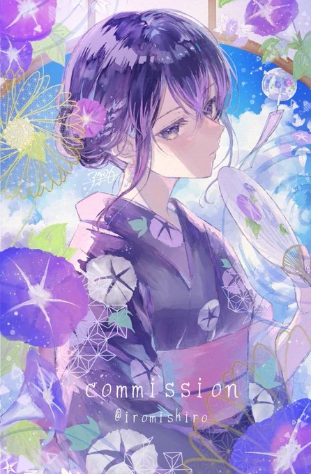 pixivision様にてこちらの浴衣イラストをご紹介いただきました 