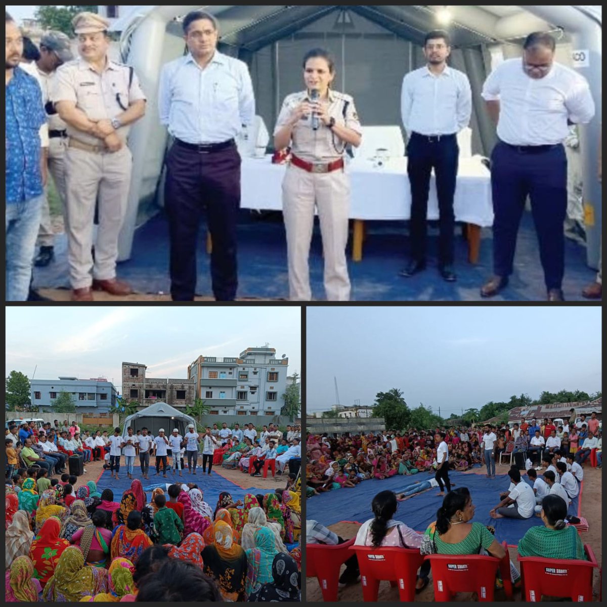 SPBalasore's tweet photo. In order to restore peace in Balasore @SPBalasore &amp; @DBalasore in collaboration with Gandhi Bichara Sanghatan conducted nukkad nataks at various locations of Balasore in which people from both communities participated and pledged to spread the message of brotherhood and harmony. https://t.co/hPF4SEHcsD