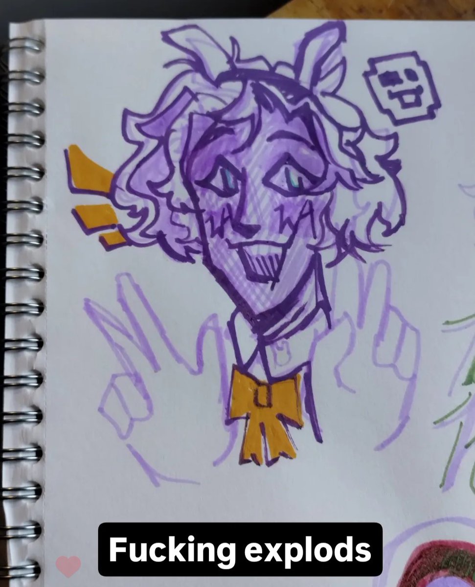 lemonqvartz's tweet photo. Finally using some of my new art supplies. hehehehe... Henry Emily OMC is based off of Beetlejuice [plot wise anyways!]
— 
#fnaf #fnafau #OMC #oldmanconsequences #omchenryemily #williamafton #henryemily #fredbearsdiner #fredbearsfamilydiner #fivenightsatfreddys #fnaffanart https://t.co/QzAIdldKxq