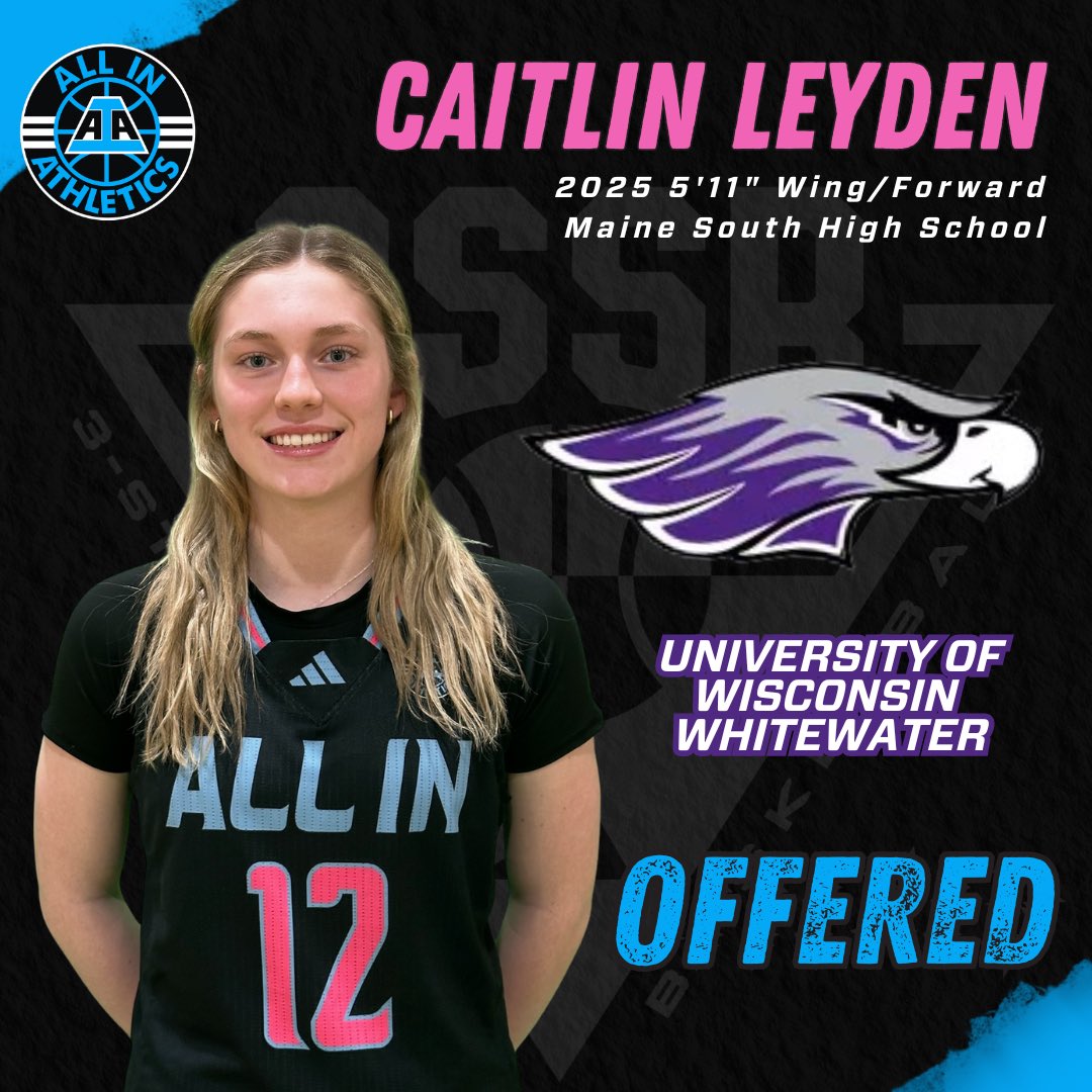 ALL IN Elite Girls 3SSB (@aiaelitegirls) on Twitter photo Congrats to 2025 wing <a href="/CaitlinLeyden1/">Caitlin Leyden</a> who picked up an offer on her visit to <a href="/UWWWomensHoops/">UW-Whitewater Women's Basketball</a>
<a href="/aiathletics/">ALL IN Athletics</a> #ALLINfamily Congrats to 2025 wing <a href="/CaitlinLeyden1/">Caitlin Leyden</a> who picked up an offer on her visit to <a href="/UWWWomensHoops/">UW-Whitewater Women's Basketball</a>
<a href="/aiathletics/">ALL IN Athletics</a> #ALLINfamily