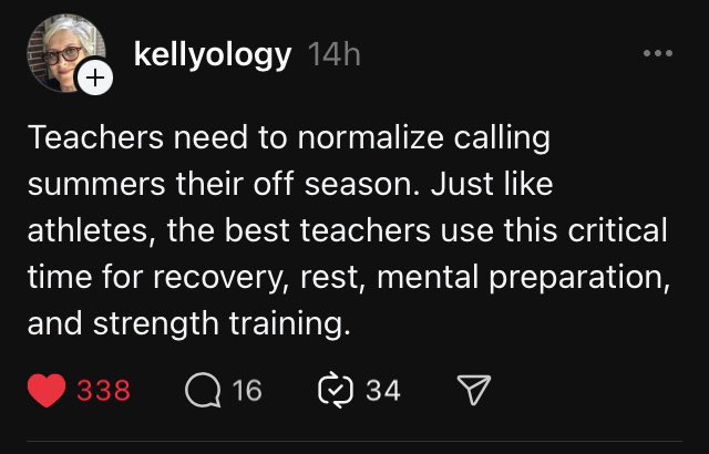 TYCAMW's tweet photo. #teacherlife #TeacherTwitter #OffSeason #StrengthTraining #recovery https://t.co/2lclAhWzXh
