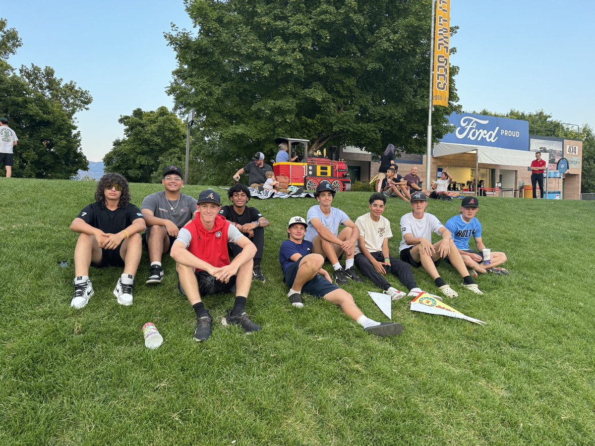 Rebels_vailaz's tweet photo. Rebels in Utah! Salt Lake Bees game. https://t.co/D8uuS7kdxL