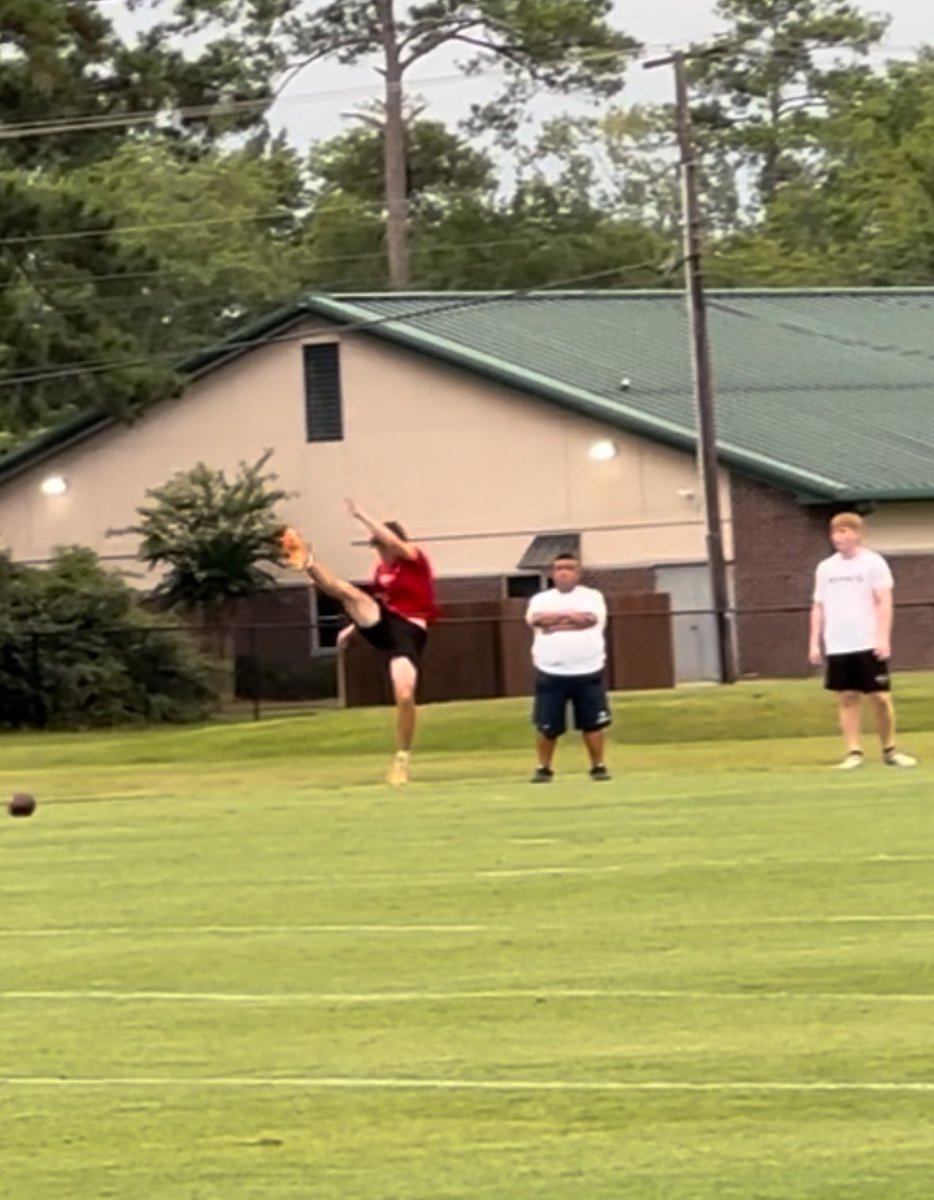 Had a great camp today at Charleston Southern! Came in 3rd in the FG competition. Biggest punts of the day were 40+ yards with 4.6 and 4.45 hang.