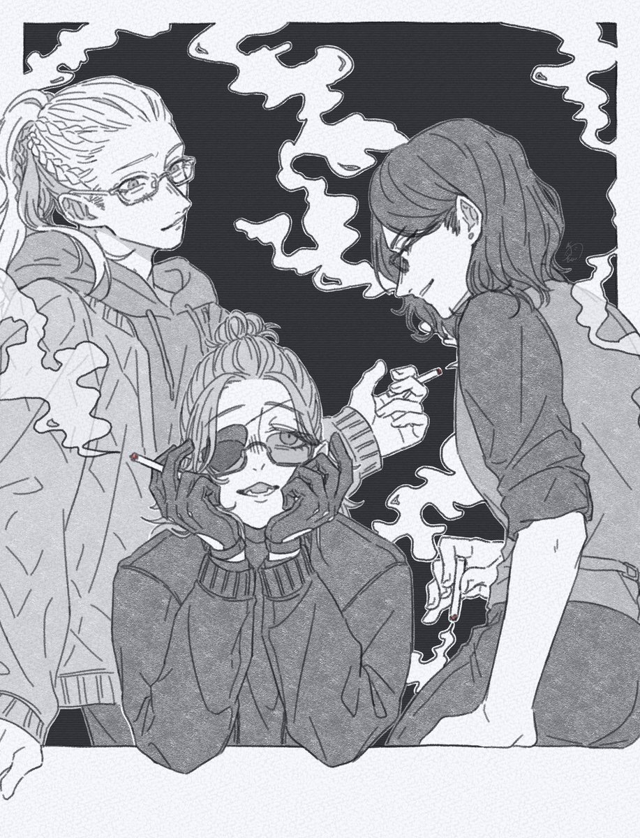 ukishism_624's tweet photo. これはお兄ちゃんズ(魂)に甘やかされる末っ子(魂)健康に良いよねっていう絵！！二人のアルカナjoin嬉しすぎる😇😇ここから更に絡み増えたら最高…！

#かな絵　#ハン罪者　#こみ絵れい https://t.co/9mgw36kawp
