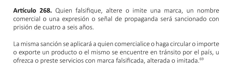 JoseDRamirezB's tweet photo. Entro a X y veo que hay un debate entre una vendedora de carteras fake y una cliente, pero mi cabeza de una vez piensa es en esto del Código Penal👇🏽
#DandoPapaya https://t.co/3MHSKE3l9X