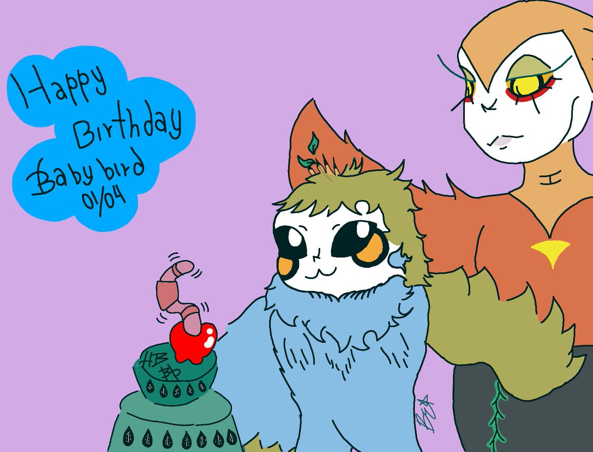 BustamanteEstr1's tweet image. Aquí están los cumpleaños, con su cumpleaños atrasado 😬
#babybird #cherrybomb #Frasin
#sansOc #sans #undertaleFanart #undertaleAU #undertale