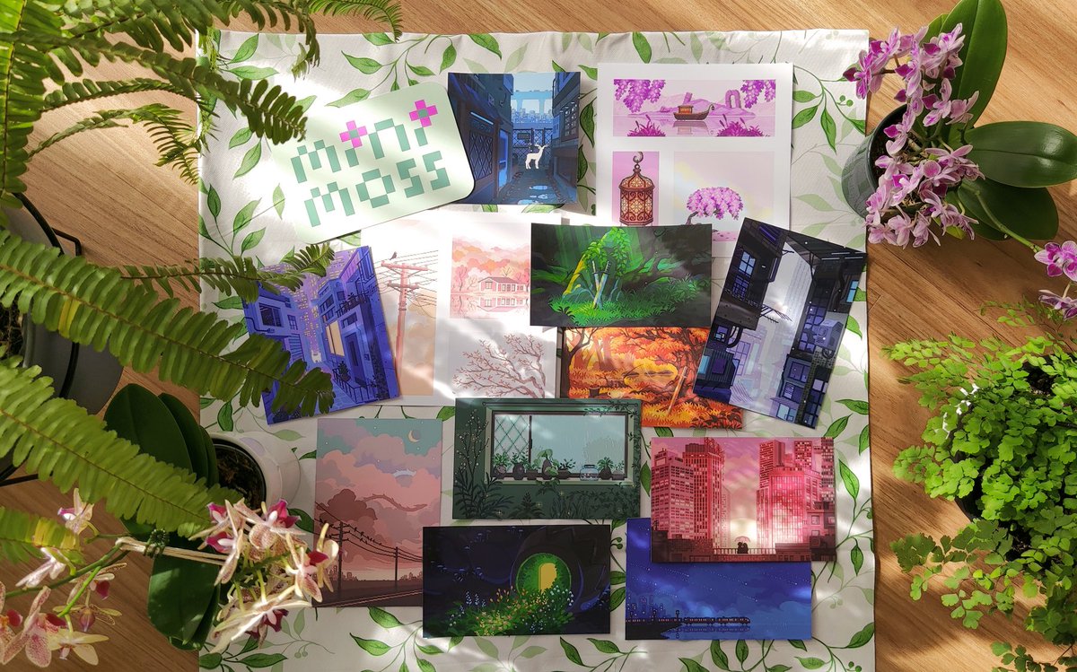minimossart's tweet photo. 🌱 Exciting announcement: I will have a table at #smashcon next week, with my friend @lotus_pear!

Come say hi at table D13 on 20-21 July at ICC Sydney. I will be selling many pixel art prints! 💚 https://t.co/ihJfbehK4g