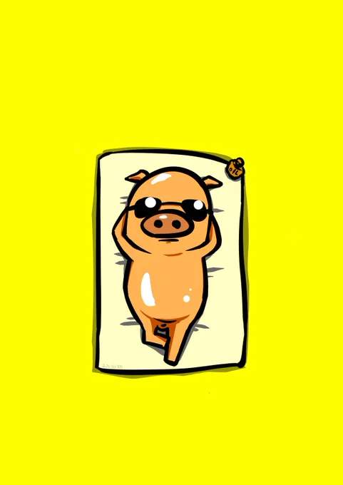 7/13 なついろ  #もつ焼きの日 #一日一絵
