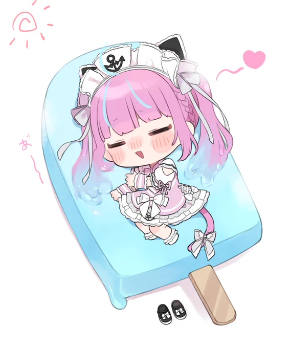 溶けあくたん ~冷やしあくあ始めました~#あくあーと 
