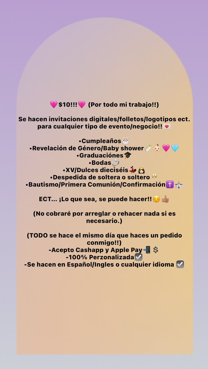 enelyajaylene's tweet photo. ✨$10!!!✨

Custom digital invitations/flyers, logos ect. I can do it all!! Let me turn your ideas into reality!!🩷
📍Based in El Paso, TX✨
📲 Order by Dm or Text⤵️
(915)301-5997☺️ https://t.co/LFkXGvoRla