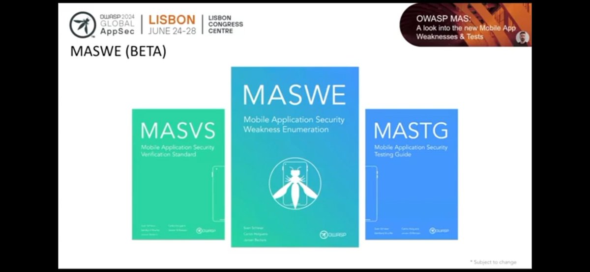 FULL Video : MASVS, MASWE &amp; MASTG? 

youtu.be/xoH-qQEMSlY?si…