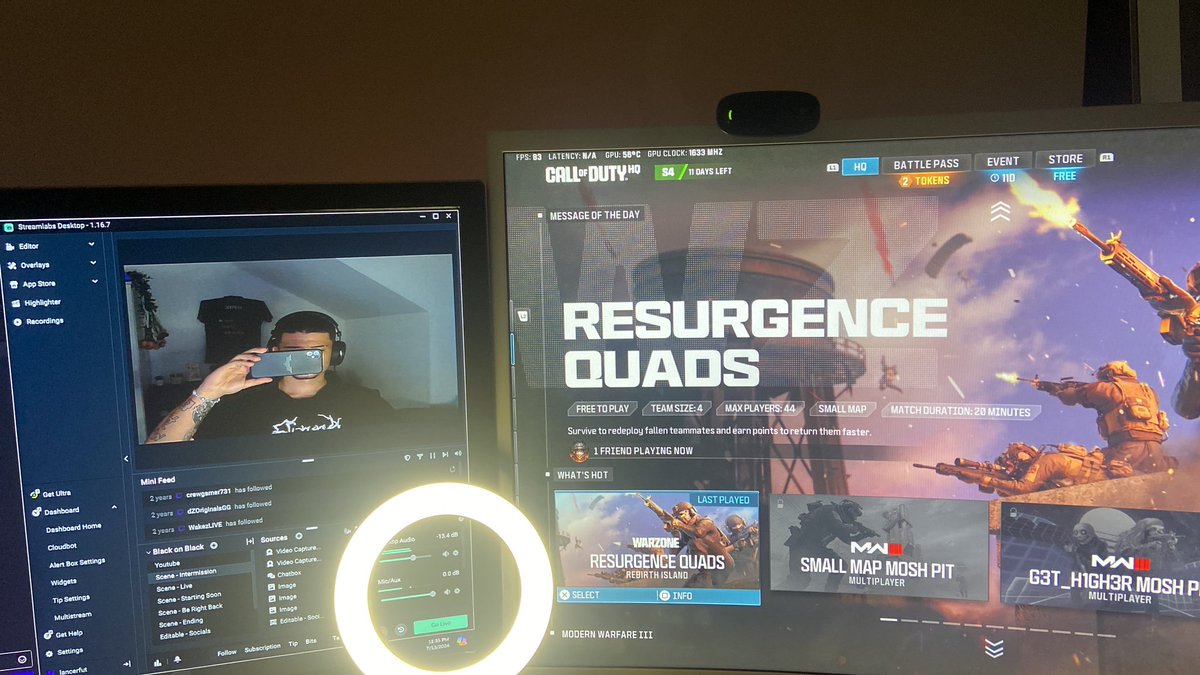 Fuck it, stop by for a test steam 
Twitch.tv/LancerrLivee