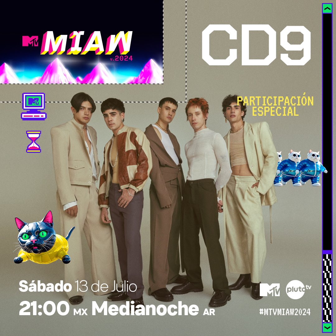 CD9's tweet photo. UNA FIESTA NO ES FIESTA SIN ¡ C-D-9 ! #MTVMIAW2024 😼 @MTVLA @mtvmiaw https://t.co/bbFI5Ityoq