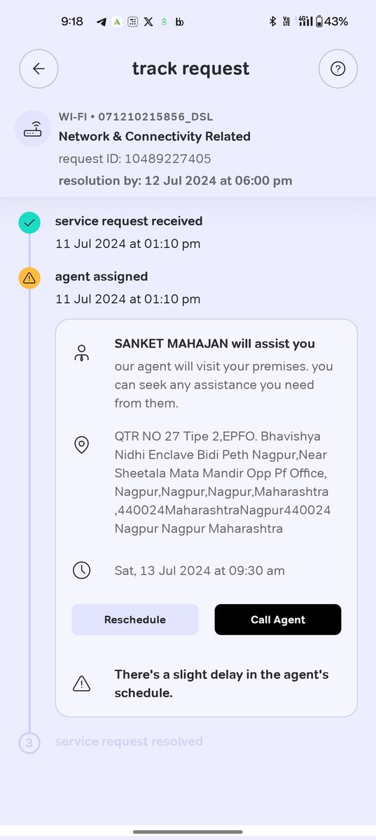 AtulKrMAE's tweet photo. @Airtel_Presence It was started from 7th july today is 13th july, internet is still not operational. What a pathetic service you are providing @airtelindia in city like nagpur. Stop boasting about your network &amp; coverage area in india from now on. @airtelnews @Airtel_Presence https://t.co/KjaDZWAbuo