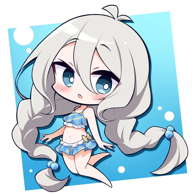 最近暑いので水着こころちゃん再掲