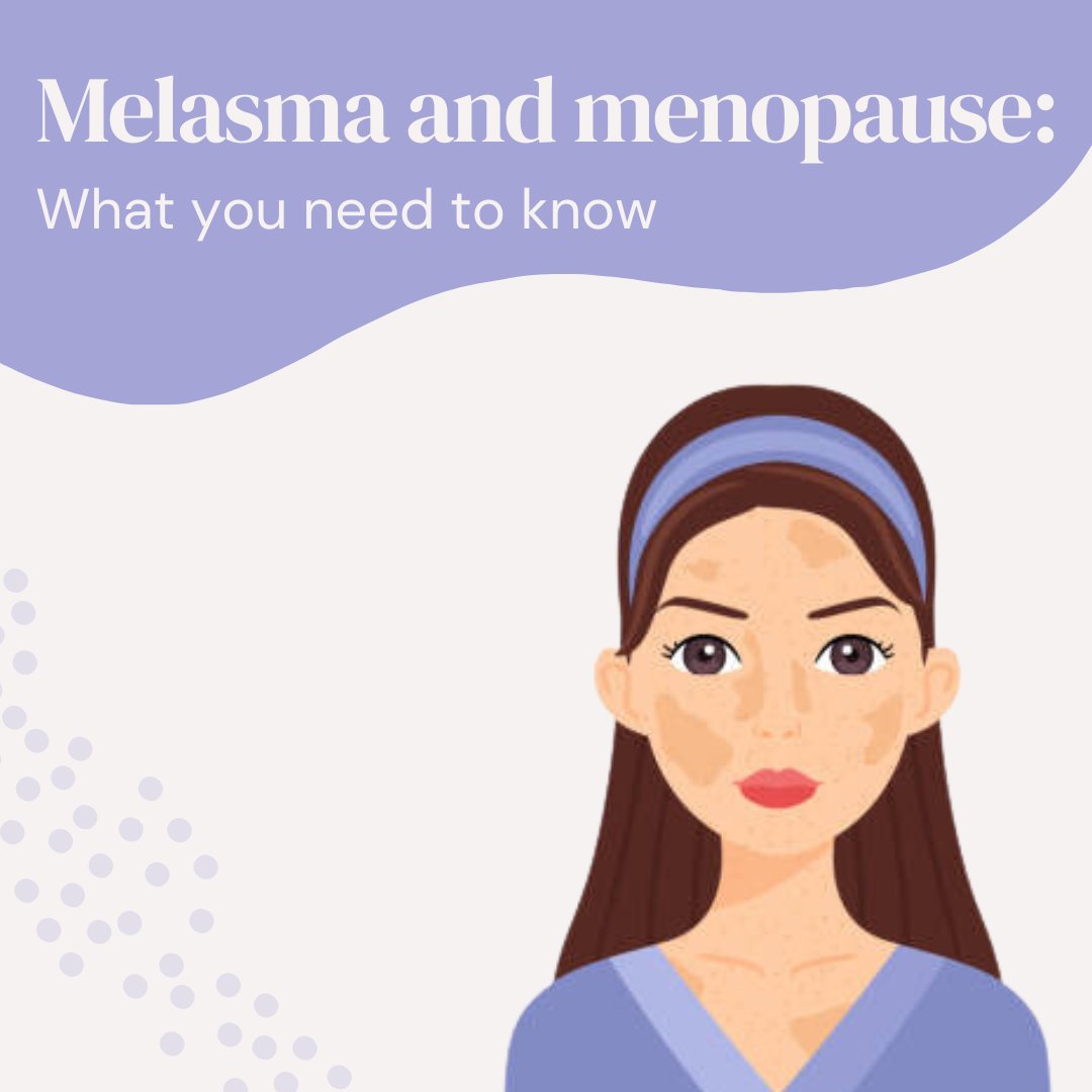 Your hormones seem to play a role in causing melasma, although it’s not yet understood exactly how, but some women’s skin patches are triggered by times when hormones change. 

Find out more information about melasma and menopause here: balance-menopause.com/menopause-libr…