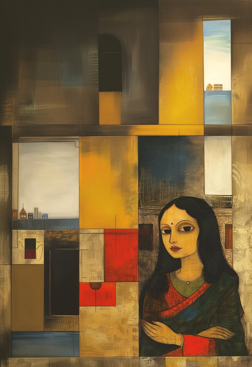 Mona Lisa at the balcony, reimagined with AI. 
#ai #aiartcommunity