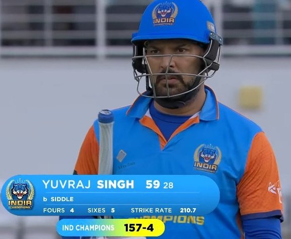 kaushalkIFS's tweet photo. Are we in 2007 again!!
Yuvraj Singh in the Semi Finals against Australia in Legends World Championship 2024 https://t.co/rqGWhcbDcn