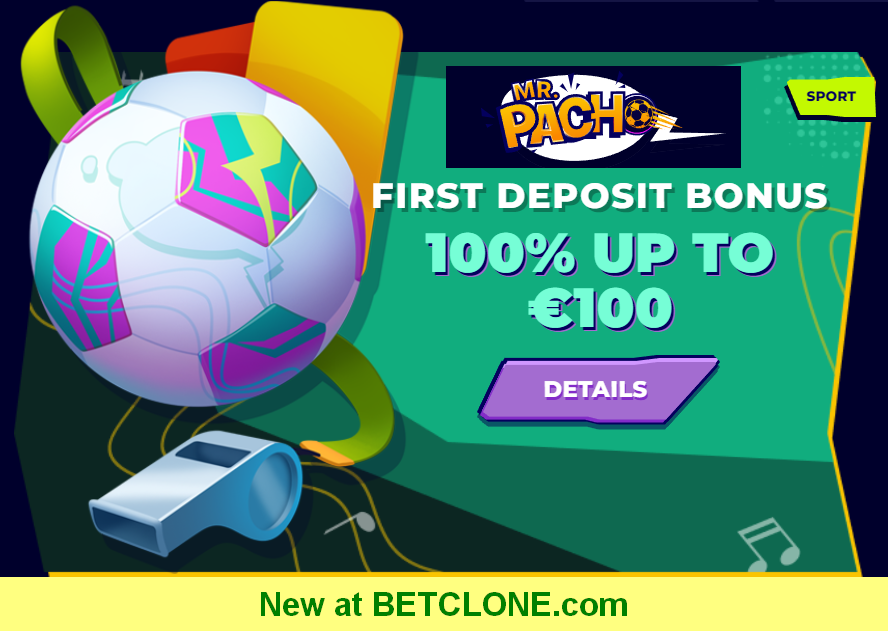Welcome bonus up to €100 from the newest bookmaker MrPacho:
finmart.pro/mrpacho