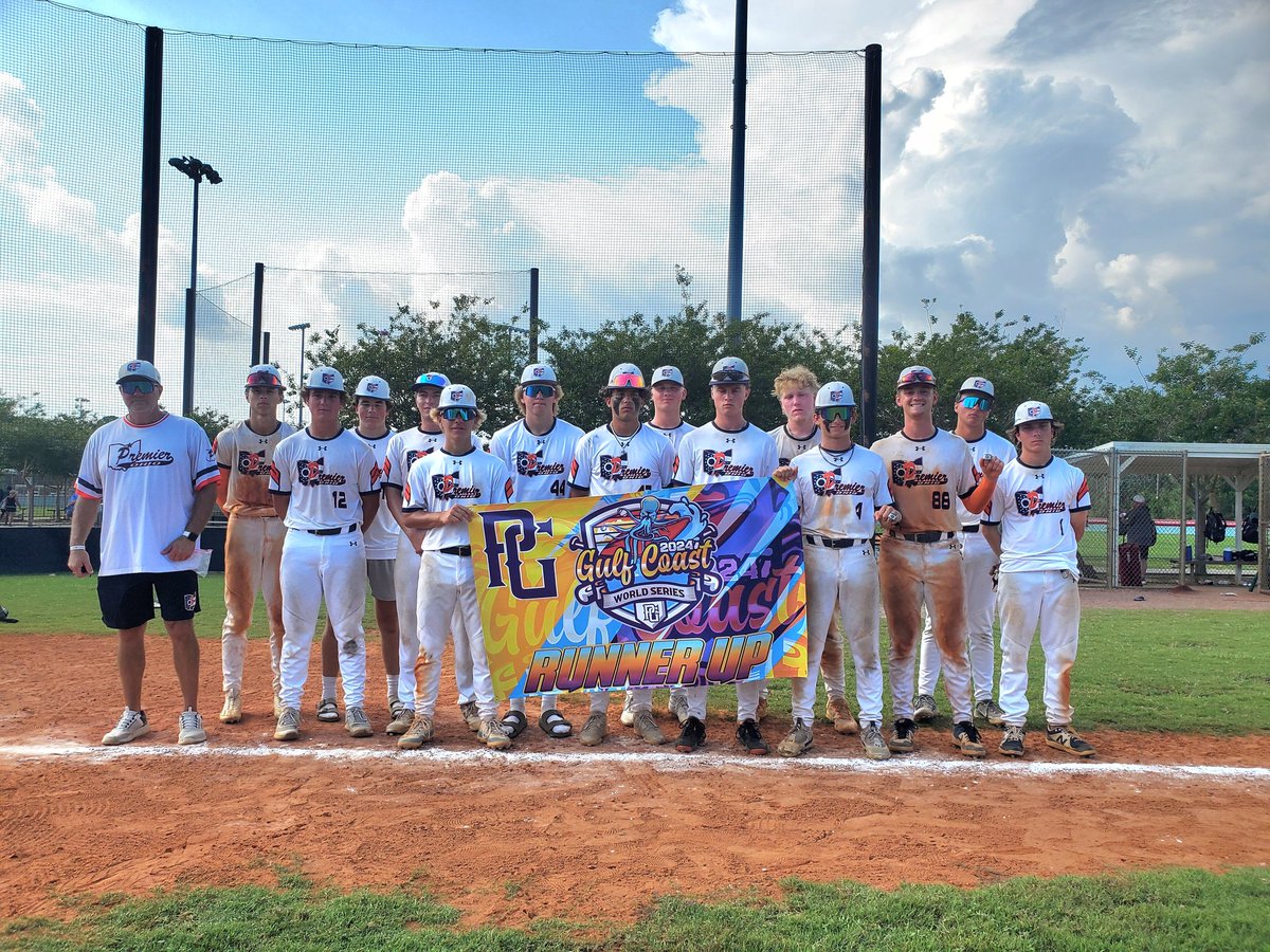 2024 Perfect Game Gulf Coast Word Series Runner Up. Congrats boys! You played great baseball this week!❤️⚾️🏖

Tournament highlights:
8 games
6 wins, 2 losses
RS 40
RA 23
Hits 44
HR 2

<a href="/premierath/">Premier Ohio Baseball</a>
<a href="/PG_Scouting/">Perfect Game Scout</a> <a href="/PerfectGameUSA/">Perfect Game USA</a> <a href="/PG_Uncommitted/">PG_Uncommitted</a>