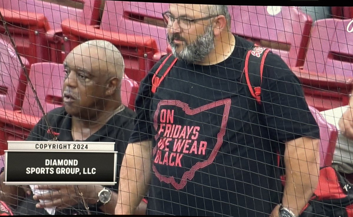Made the Reds pregame show in my new <a href="/CincyShirts/">Cincy Shirts</a> Friday fit