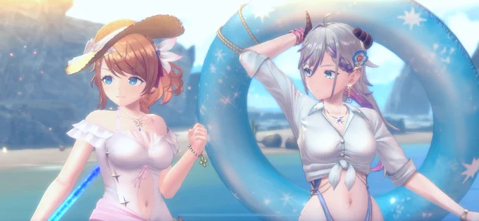 水着ヴァレリアは浮き輪で戦うんですかね。それはそうとフロッケちゃんのないんですか!?って感じで今進められるところまでは進んだ 