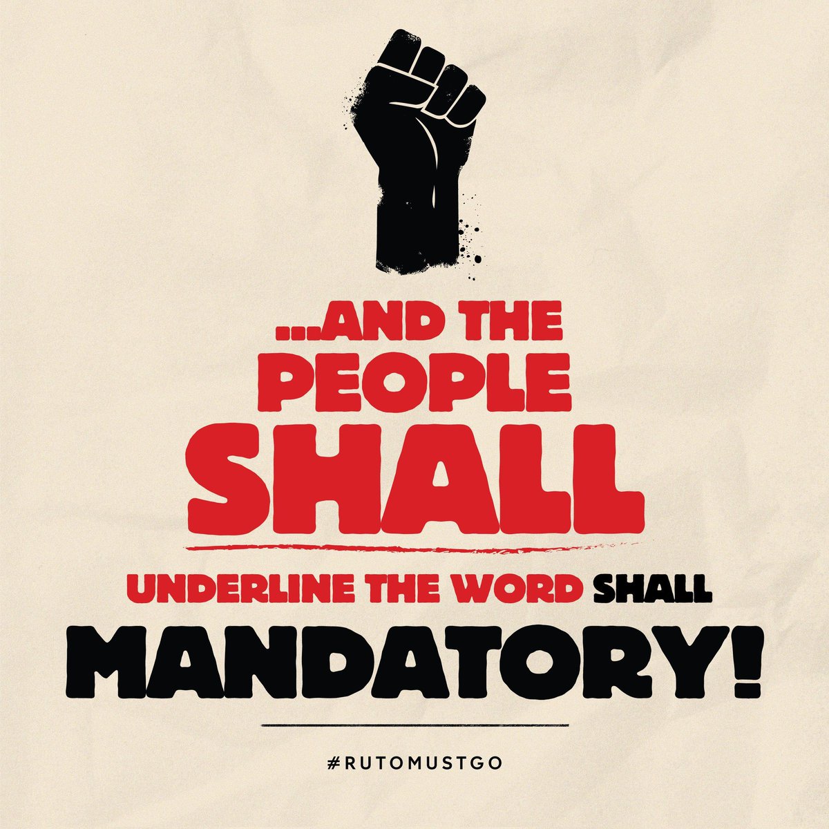 MbulaMutula's tweet photo. Wakenya wamesema kupumzika ni Mbinguni. The people shall underline the word shall Mandatory. https://t.co/eLDRKvPZdQ
