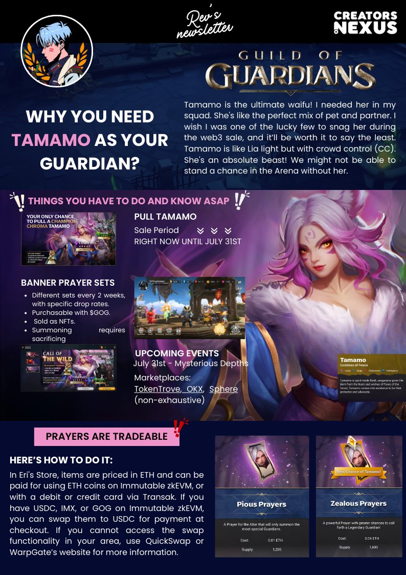 GoG has put on sale a new set of Banner Prayers in their Eri’s Store and I know you want her, cause I know I do! 

Tell me is Tamamo a cop or drop?👇