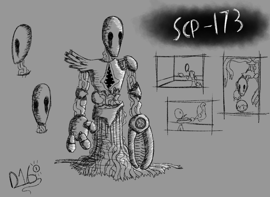 12sidedpr1sm's tweet photo. Scp 173 redesign #scp #conceptart https://t.co/BkMm67V8Jh