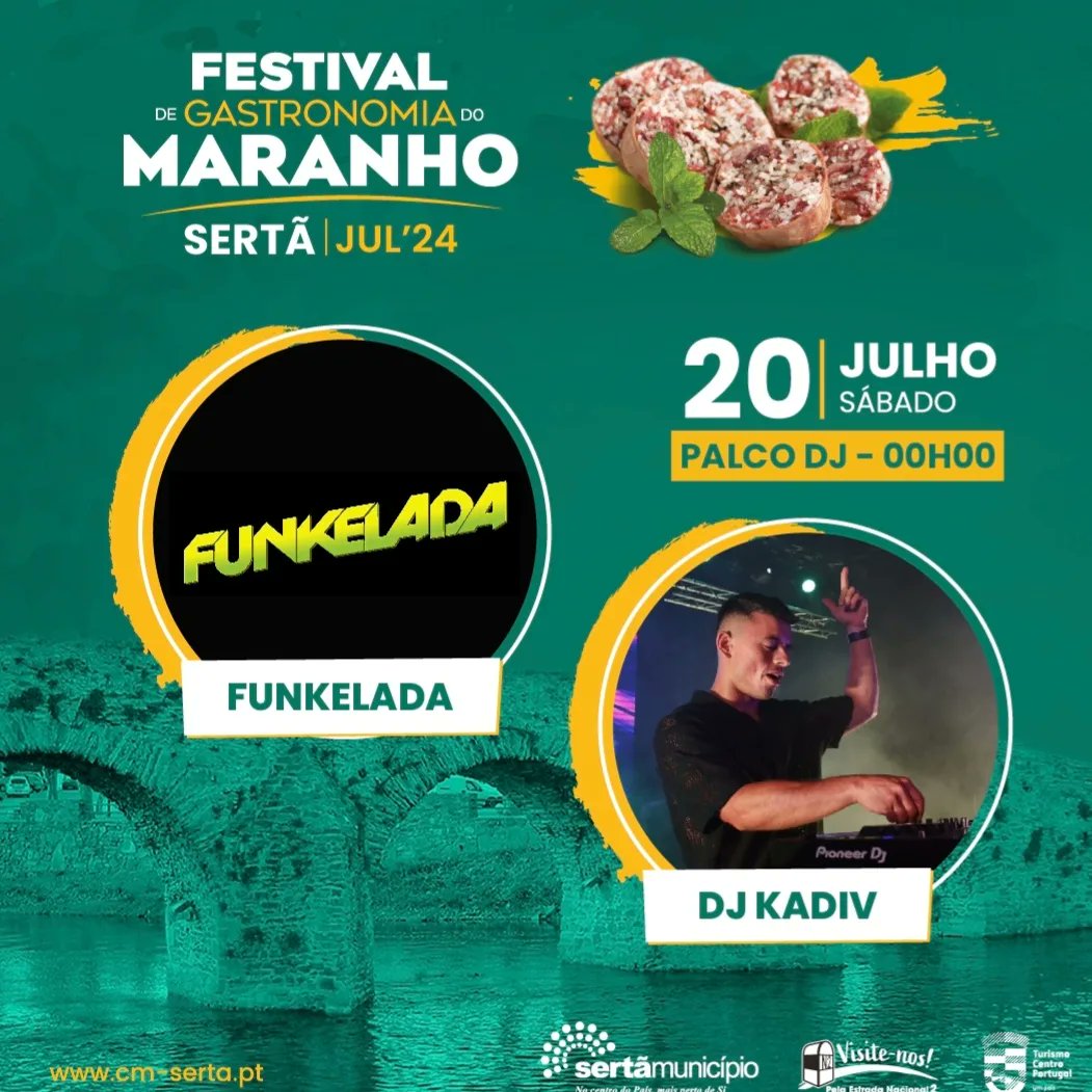 Festival de Gastronomia do Maranhão
SERTÃ - 20 JULHO SÁBADO 

Logo depois do show de SLOW J