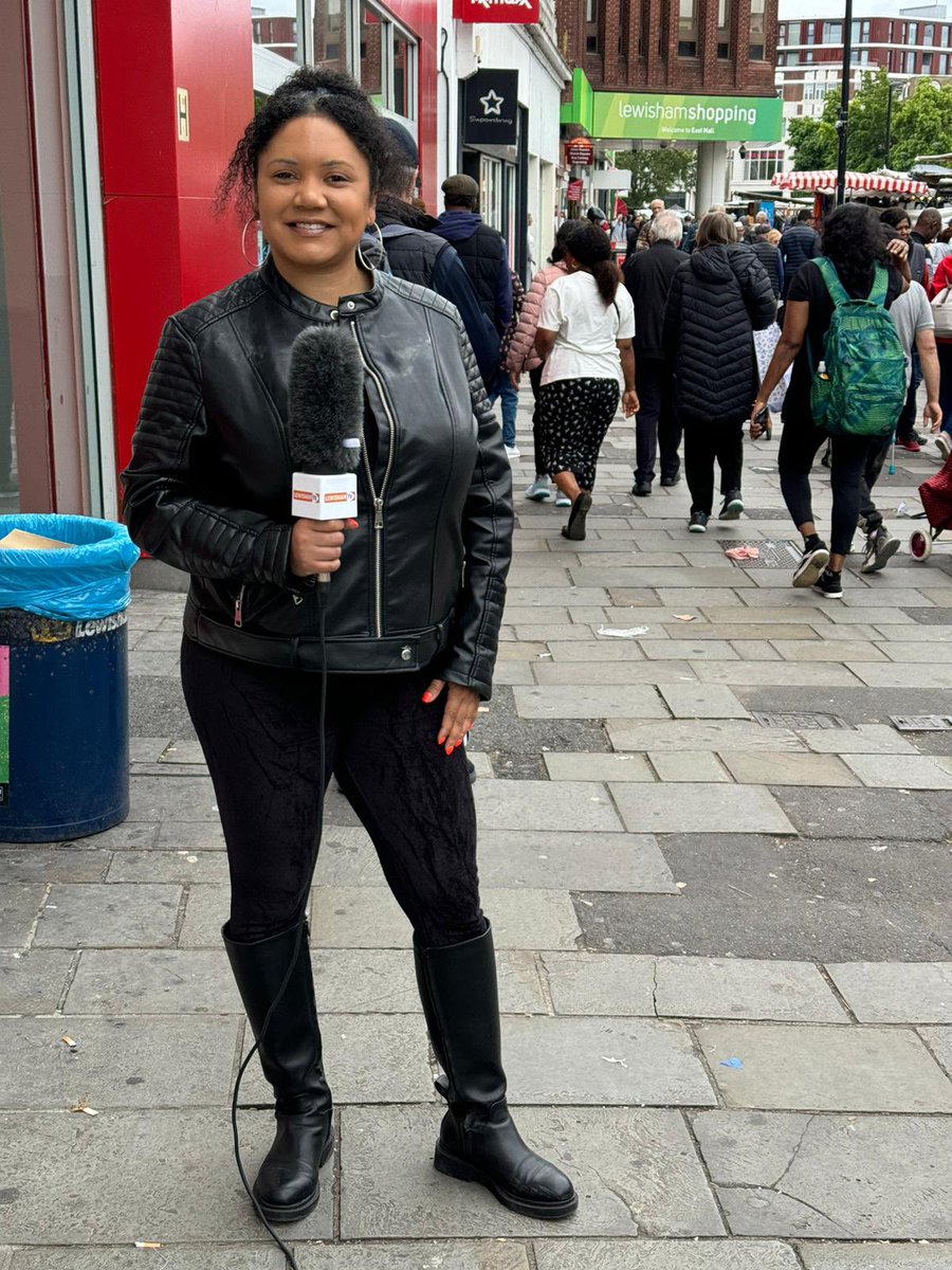LewishamTv's tweet photo. Delighted to be out and about with @GeorginaBobbTV speaking to #Lewisham residents about all things local 😁. Get in touch to let us know if there is anything you’d like us to ask residents. @lewishamlocal @MPSLewisham @LewishamCouncil @LewishamLibs @LBME_Network @HWLewisham https://t.co/bpkcjpOfJx